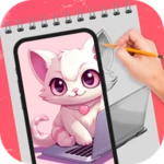 ar draw sketch android application logo